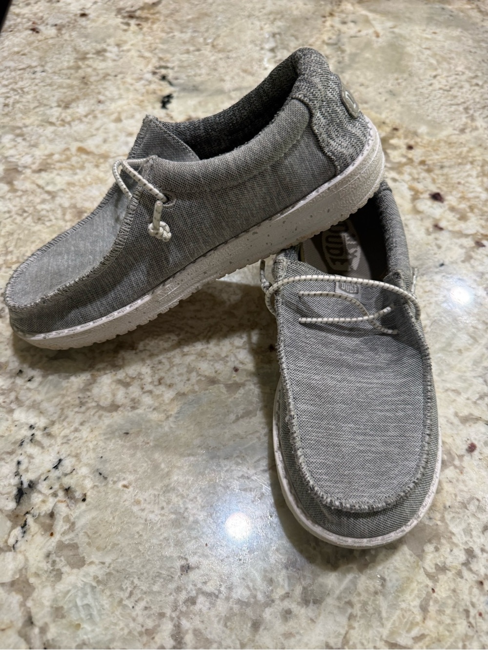 Hey Dude Casual Slip-On Loafers in Light Gray